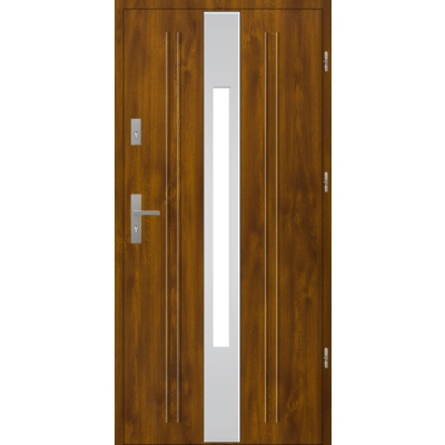Drzwi S35 T49 INOX Złoty Dąb 72 mm